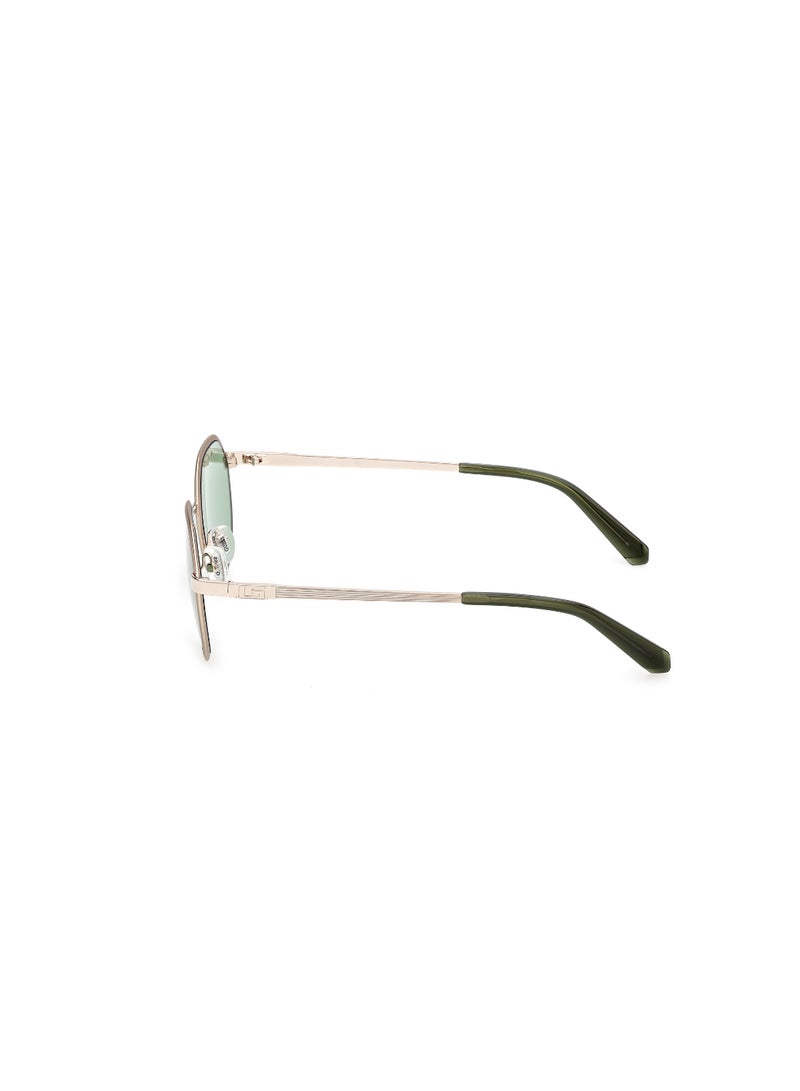 GUESS FULL RIM MALE ROUND GOLD METAL SUNGLASSES - Image 2