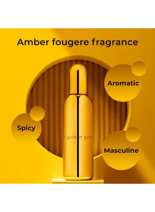 Colour Me Gold EDP for Men - Eau de Parfum, 100ml - Image 2