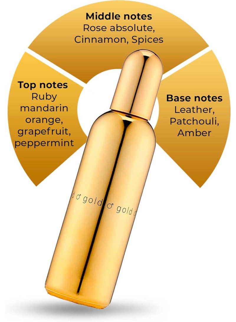 Colour Me Gold EDP for Men - Eau de Parfum, 100ml - Image 3