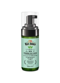 Man Arden Man Arden Anti-Acne Neem Foaming Face Wash - Helps Fight Acne, Cleanses Dirt And Dullness - Infused With Olive Leaf Extract And Aloe Vera, 120ml  - Image 2