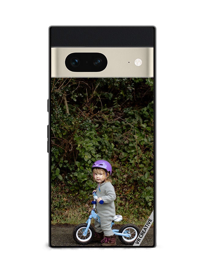 VR CREATIVE Protective Case Cover For Google Pixel 7 Bicycle Baby Design Multicolour - Image 1