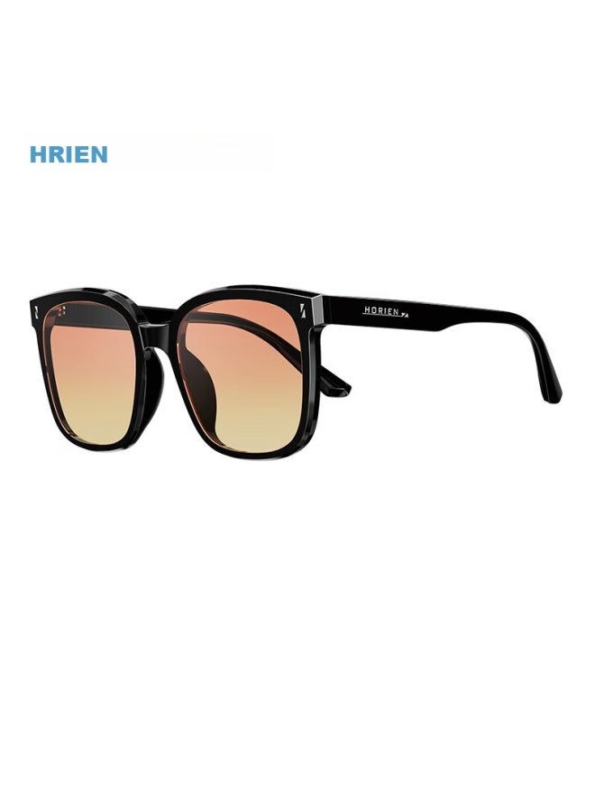 Horien Sungl For Women, Korean-style Fashionable Square Frame, Stylish Korean Sungl For Men, Bare-faced Sun Protection Protective Eyewear - Image 1