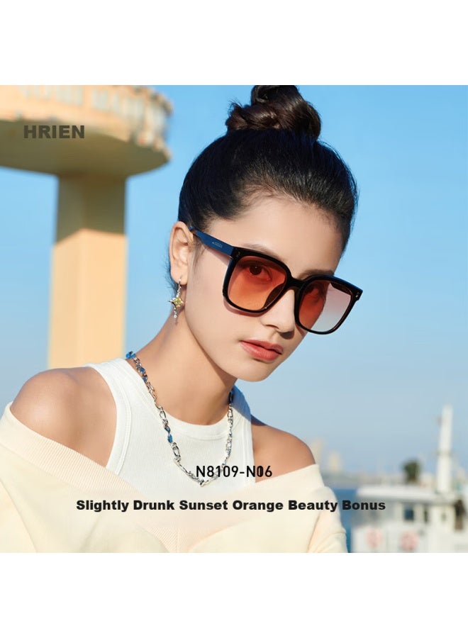 Horien Sungl For Women, Korean-style Fashionable Square Frame, Stylish Korean Sungl For Men, Bare-faced Sun Protection Protective Eyewear - Image 4