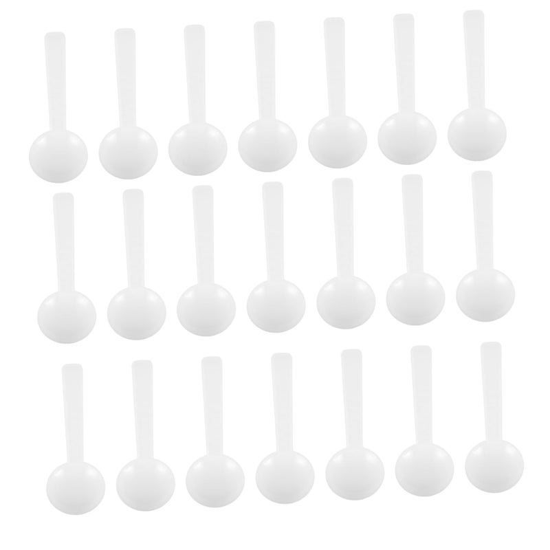 100 Pcs Heavy Duty PP Measuring Spoons 1g Disposable Plastic Scoops for Powder Labs Parties Catering - Image 2