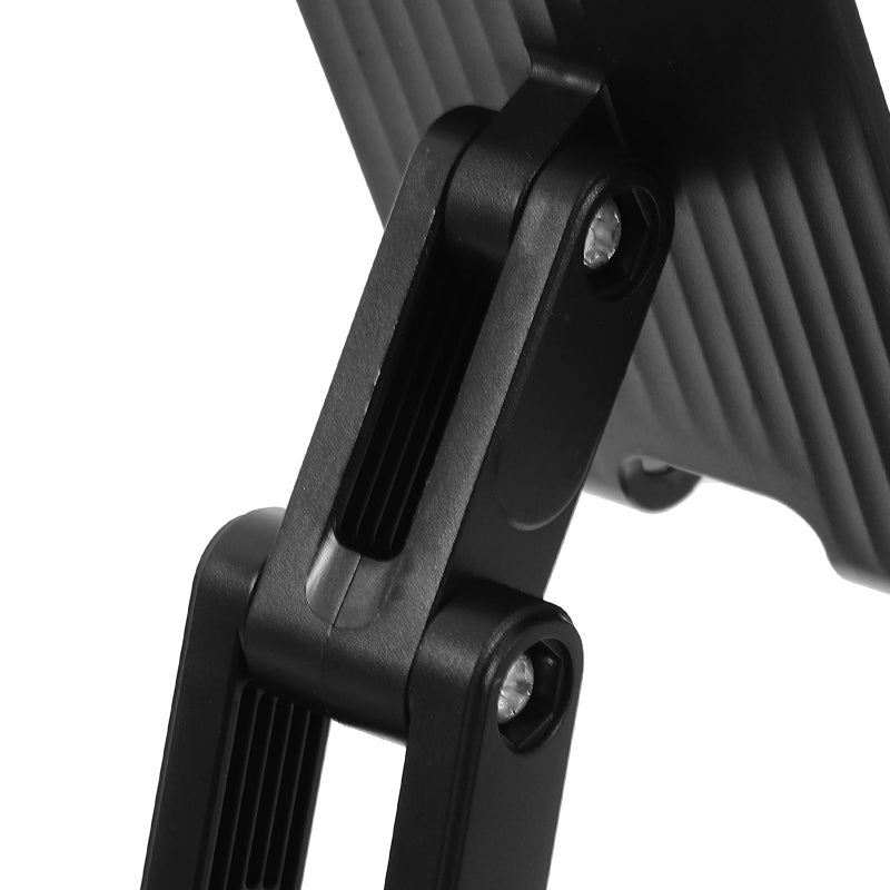 Black Metal Rotating Phone Stand 360 Dual Joint Adjustable Foldable Desktop Holder - Image 4