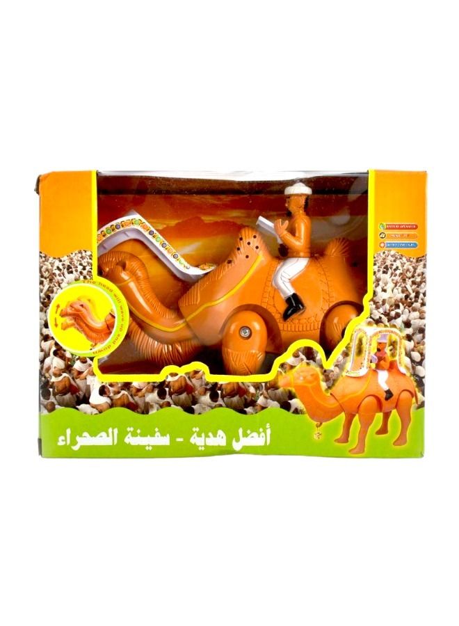 صندوق العاب لعبة جمل الصحراء تعمل بالبطارية مع أضواء وموسيقى للأطفال - Image 1