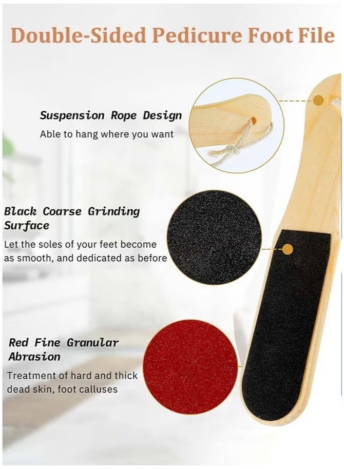 مبرد قدم مزدوج الجانبين للاستخدام الاحترافي، مبرد باديكير لإزالة الجلد الميت وتشقق الكعبين والجلد الجاف، أداة تقشير القدمين مع مقبض مريح للاستخدام المنزلي والصالونات، لإزالة الكالس والعناية بالقدم والكعوب للنساء والرجال، قابل لإعادة الاستخدام وسهل التنظيف - Image 4