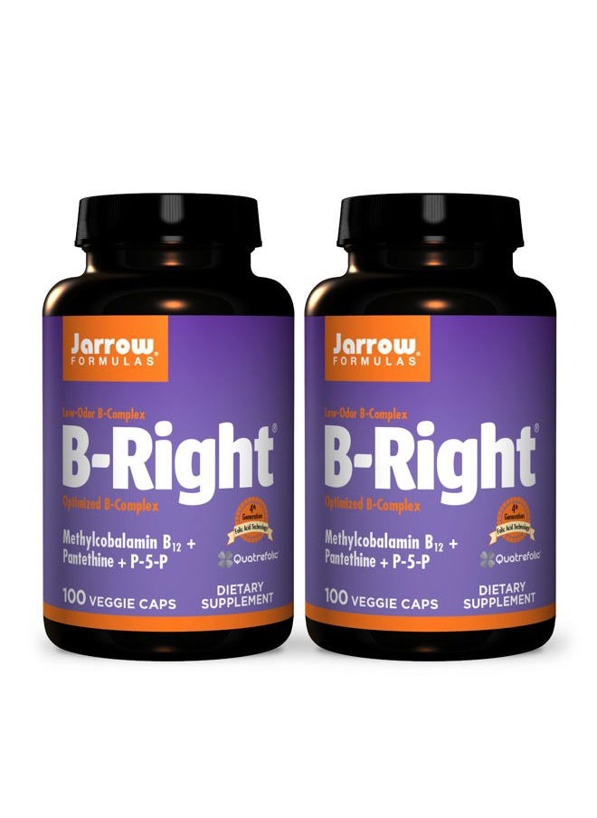 jarrow formulas B-Right (Complex) 100 VCAPS (Pack of 2)  - Image 1