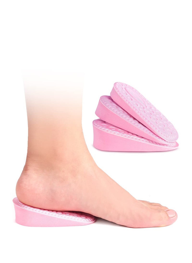 Excefore 3 Pairs Height Increase Insole, Invisible Foot Pads Shoe Inserts, Increase Insoles for Women Leg Length Discrepancy, Adjustable Orthopedic Heel, for Sneakers, Casual Shoes - Image 3