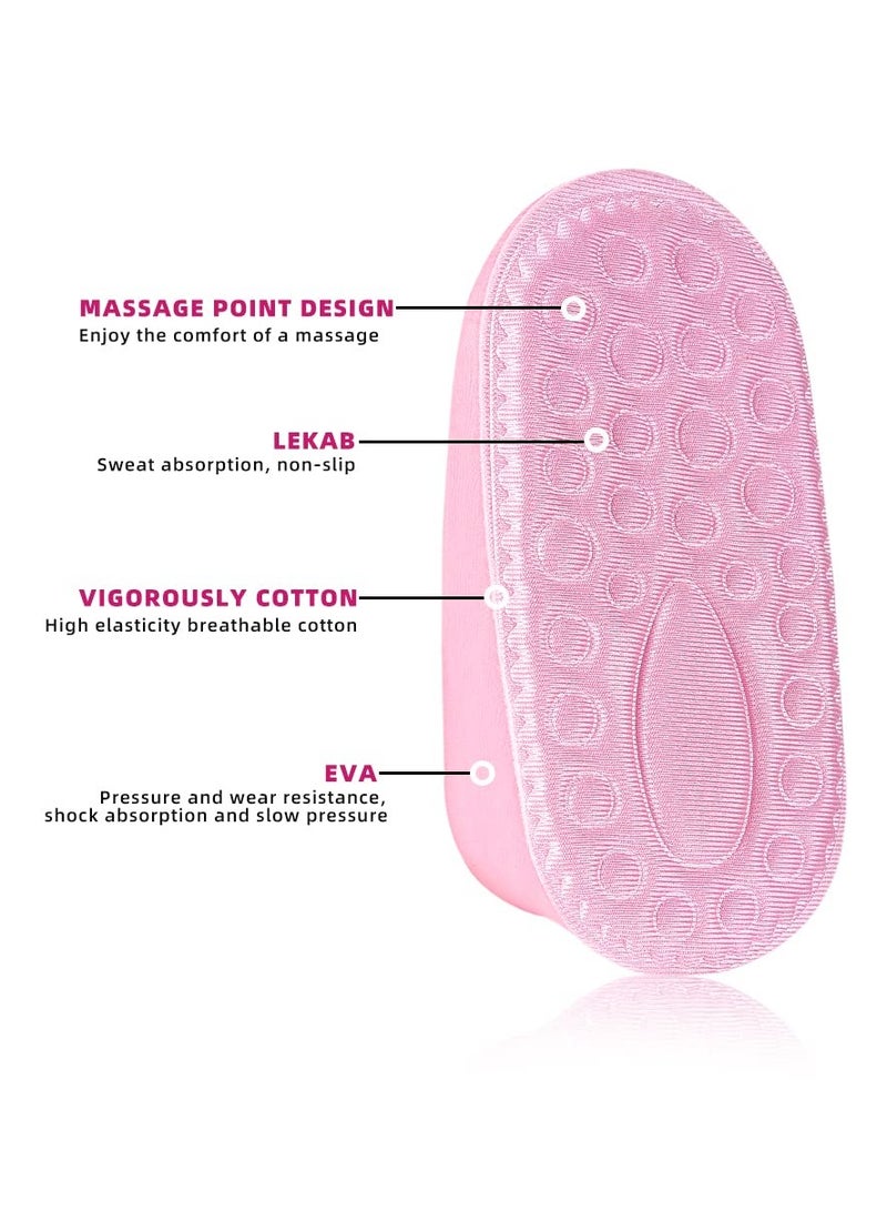 Excefore 3 Pairs Height Increase Insole, Invisible Foot Pads Shoe Inserts, Increase Insoles for Women Leg Length Discrepancy, Adjustable Orthopedic Heel, for Sneakers, Casual Shoes - Image 2