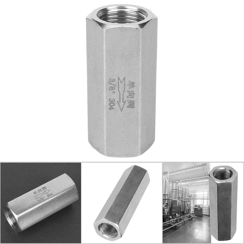 3 8 Inch Stainless Steel BSPP Female Check Valve For Water Gas Oil - Image 5
