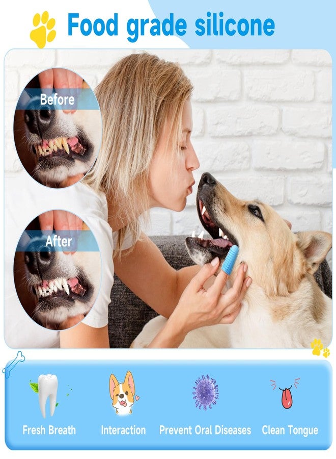 babove Dog Toothbrush,4-Pack Dog Tooth Brushing Kit,pet Toothbrush, Dog Finger Toothbrush for Dogs,Dog Teeth Cleaning,Combine with Dog Toothpaste for More Thorough Cleaning - Image 2