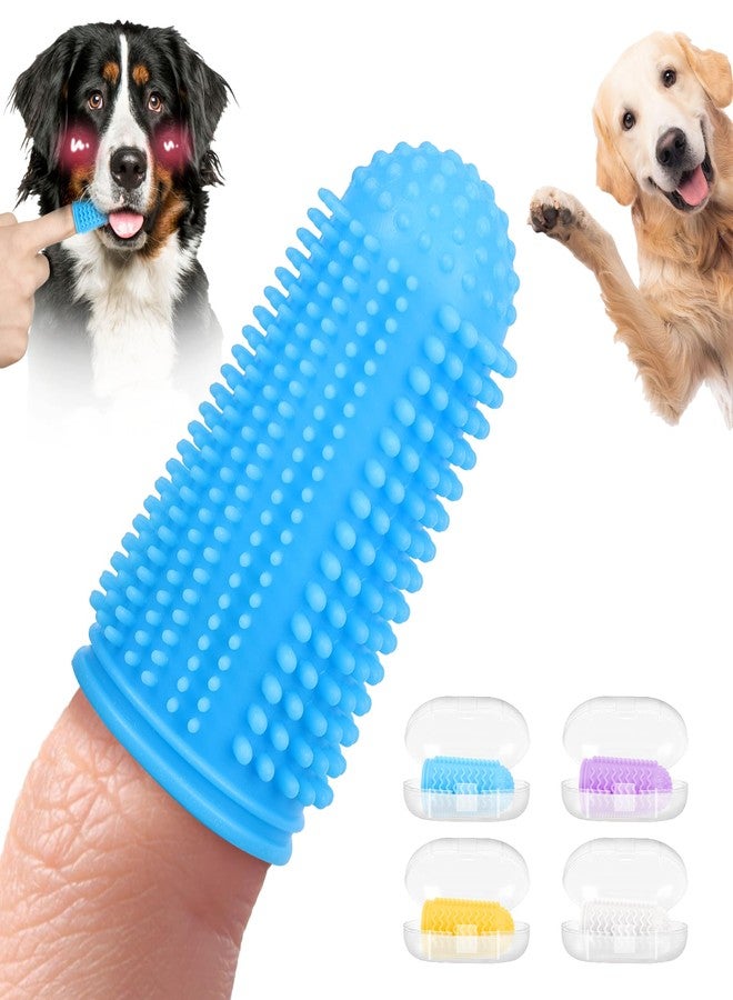babove Dog Toothbrush,4-Pack Dog Tooth Brushing Kit,pet Toothbrush, Dog Finger Toothbrush for Dogs,Dog Teeth Cleaning,Combine with Dog Toothpaste for More Thorough Cleaning - Image 1