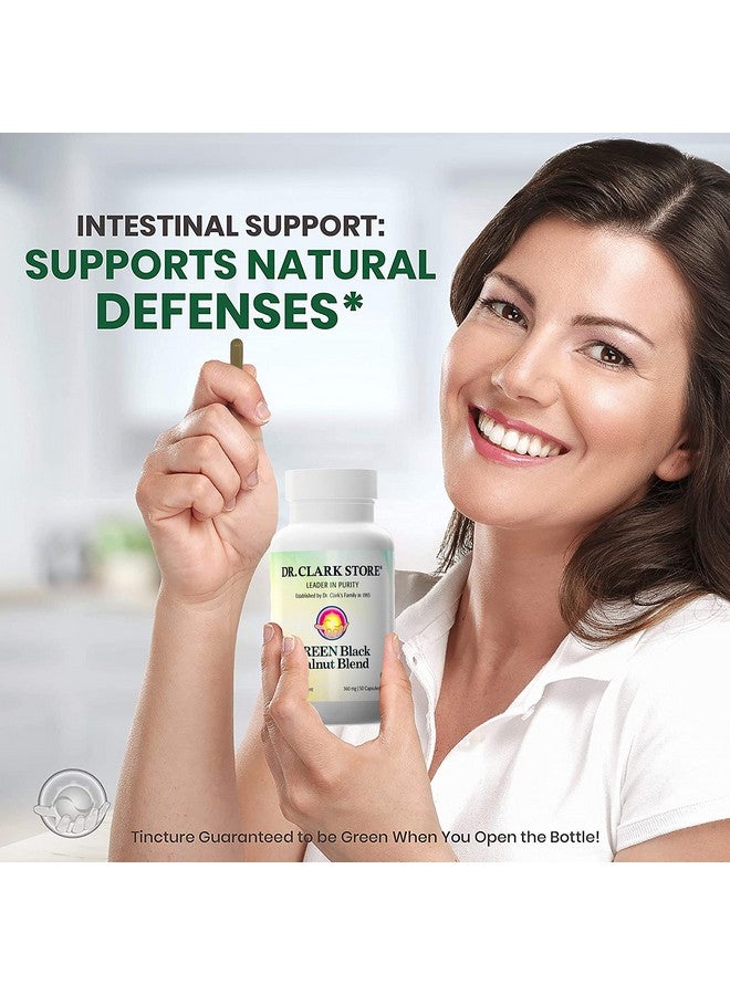 Dr Clark Store Dr Clark Green Black Walnut Blend - Freeze Dried Hull Dietary Supplement, Extra Strength Formula from All Natural Walnuts, Supports Healthy Intestinal Environment, 360mg, 50 Gelatin Capsules - Image 4