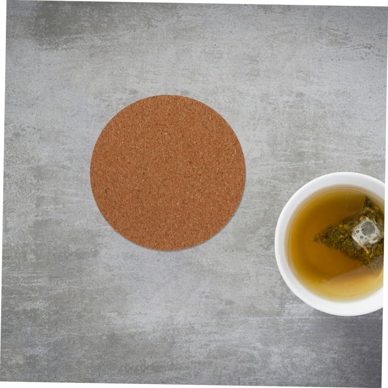 Self Adhesive Cork Coasters Set Of 60 Anti Skid Waterproof Cup Mats For Home Office - Image 4