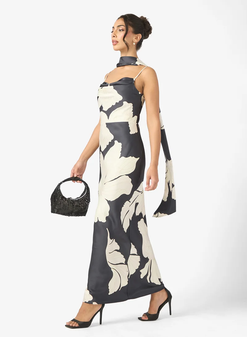 PRETTY LAVISH Keisha Scarf Maxi Dress