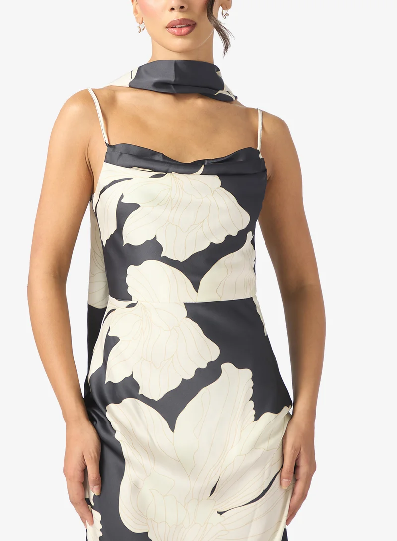 PRETTY LAVISH Keisha Scarf Maxi Dress