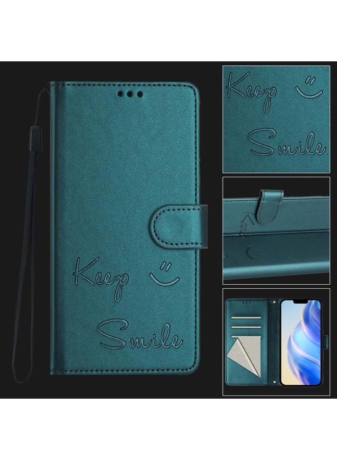 S-TOP Case For iPhone XR Smile Embossing RFID Leather Phone Case - Image 2