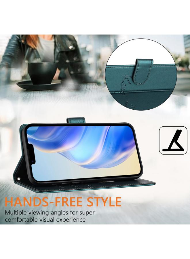 S-TOP Case For iPhone XR Smile Embossing RFID Leather Phone Case - Image 5
