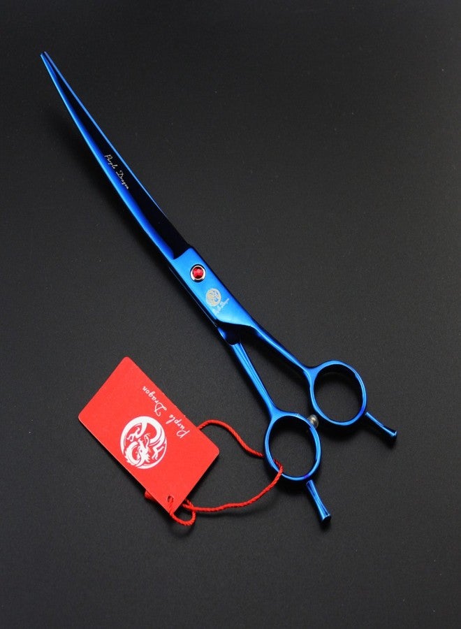 Purple Dragon 8 inch 3 in 1 Professional Pet Grooming Thinning(Blue) - Image 2