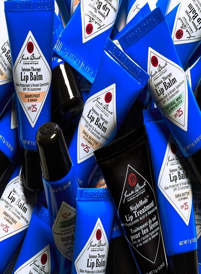 Jack Black Lip Balm Service Set - Intense Therapy Natural Mint & Shea Butter + Shea Butter with Vitamin E, SPF 25 Sun Protection, Lip Moisturizer, Hydrating Balm with SPF Sunscreen - Image 4