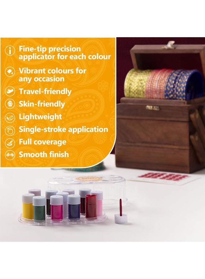 Eyetex Liquid Kumkum Bindi: 11 Color 1.5gm Each - Eyetex Divyaa Kumkum - Image 5