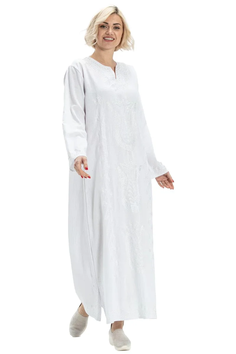 اليش شيل بيزي Embroidered Maxi Dress