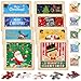 Arrowbash 24 Set Christmas Puzzles for Kids Gifts Bulk Christmas Wooden Puzzles Toddlers Snowman Tree Elk Gingerbread Man Jigsaw Toys for Party Favors Xmas Stocking Stuffers Classroom PrizesSanta - Image 2