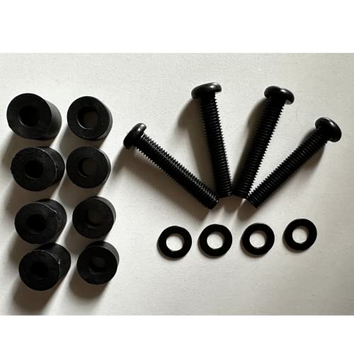 KUNHEHO M8 Screws for Samsung TV M8x45mm, Pitch 1.25mm TV Mounting Bolts Screws with 25mm Long Spacers Work with Samsung 42“ 50" 55" 60" 65" 70" 75" 82" (Black) - Image 5