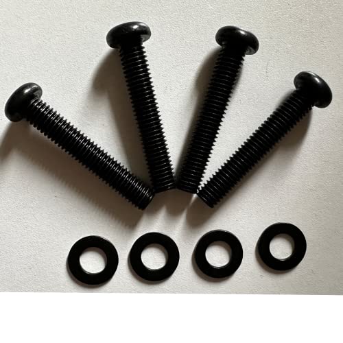 KUNHEHO M8 Screws for Samsung TV M8x45mm, Pitch 1.25mm TV Mounting Bolts Screws with 25mm Long Spacers Work with Samsung 42“ 50" 55" 60" 65" 70" 75" 82" (Black) - Image 4