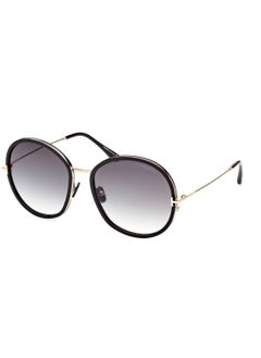 TOM FORD Women's UV Protection Round Sunglasses - FT094601B58 - Lens Size: 58 Mm  - Image 1