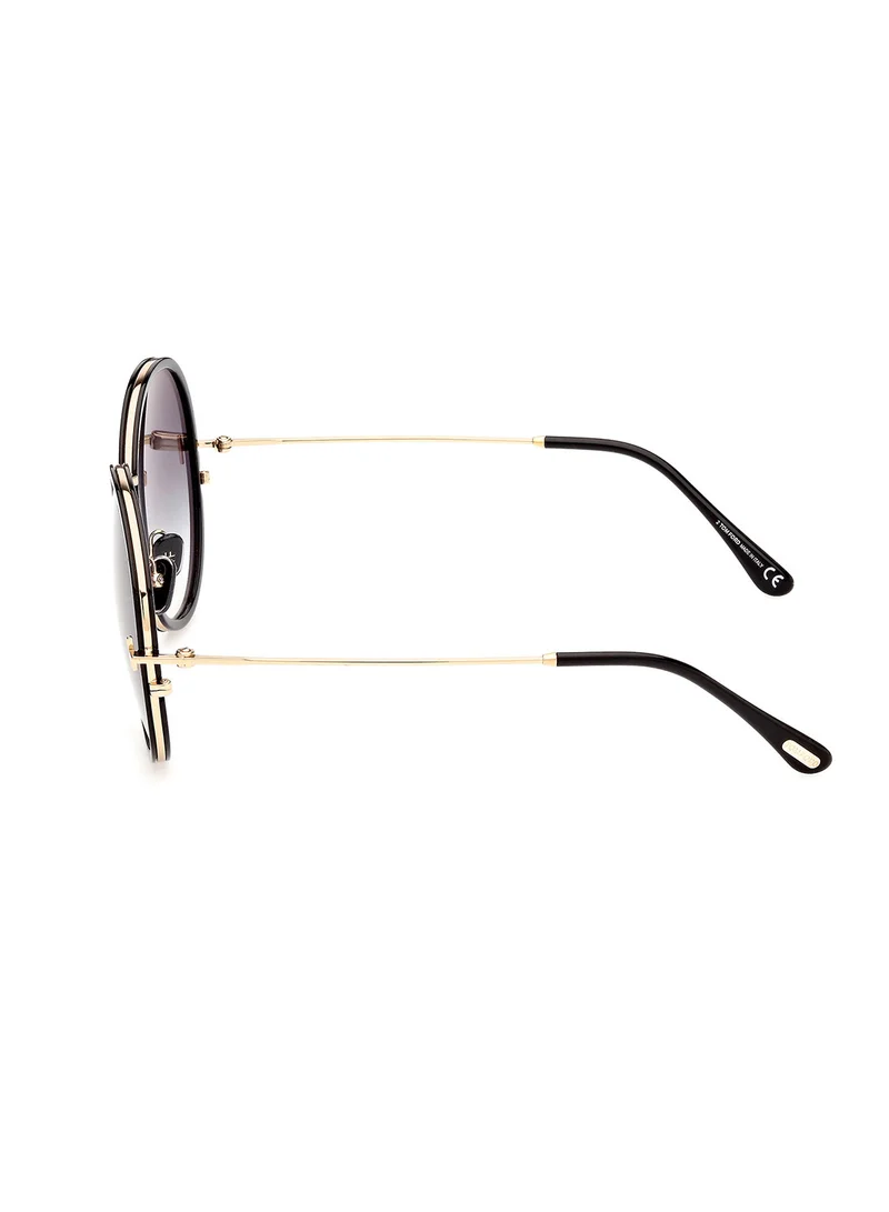 TOM FORD Women's UV Protection Round Sunglasses - FT094601B58 - Lens Size: 58 Mm