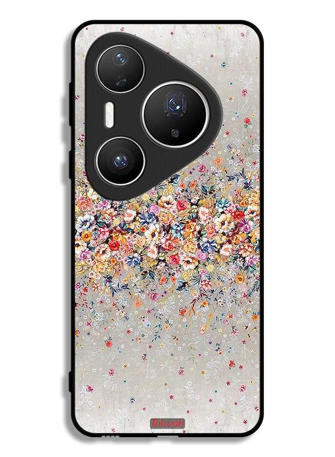 Tolwak Huawei Pura 80 Pro Protective Case Cover Small Flowers Abstract Art - Image 1