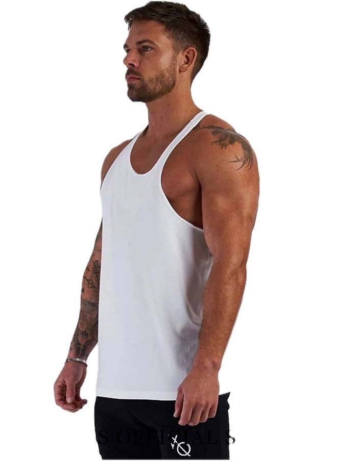 RIOXS - Men's 3 Pack Workout Gym Tank Tops Running Bodybuilding Training Sleeveless T-Shirt Spaghetti Strap Muscle Underwear Vest - Image 1