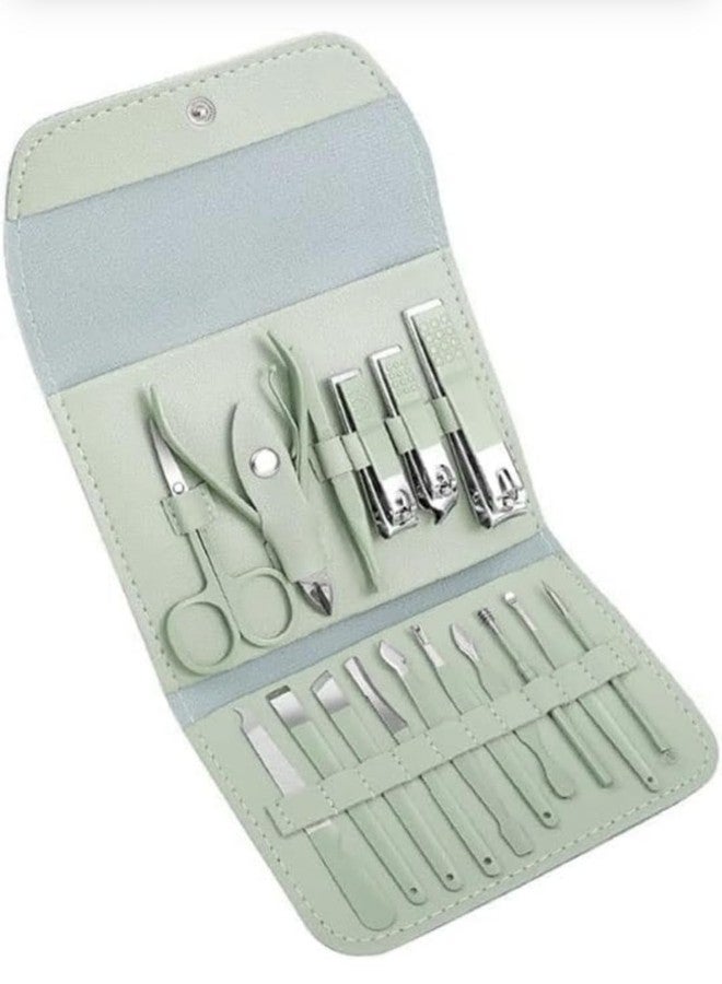 Illuminati store manicure set and christmas gift pedicure kit for professional nail kit for pedicure and manicure and pedicure tools with toenail clippers and fingernail clippers 16 in 1 manicure kit