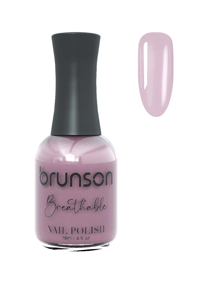 brunson طلاء أظافر قابل للتنفس طلاء أظافر حلال صديق للوضوء سريع الجفاف نباتي طويل الأمد وسهل التقشير 18 مل BH285