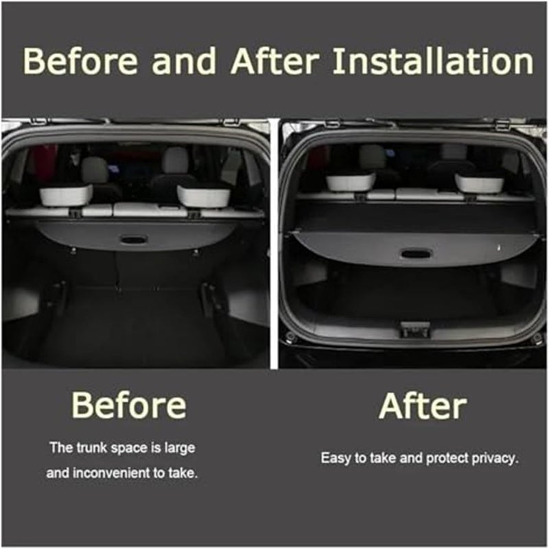 QASULER Rear Trunk Cargo Cover for HR V and Vezel - Image 4