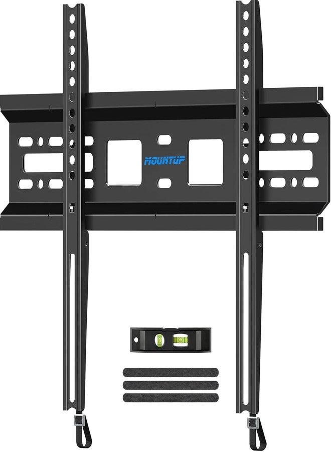 MOUNTUP Fixed TV Wall Mount for Most 26-55 Inch LED, LCD and Plasma TVs, 1" Low Profile & Space Saving Flat TV Bracket with Quick Release Lock Max VESA 400x400mm up to 99 lbs Fits 12"-16" Wood Studs YMU0013 - Image 1