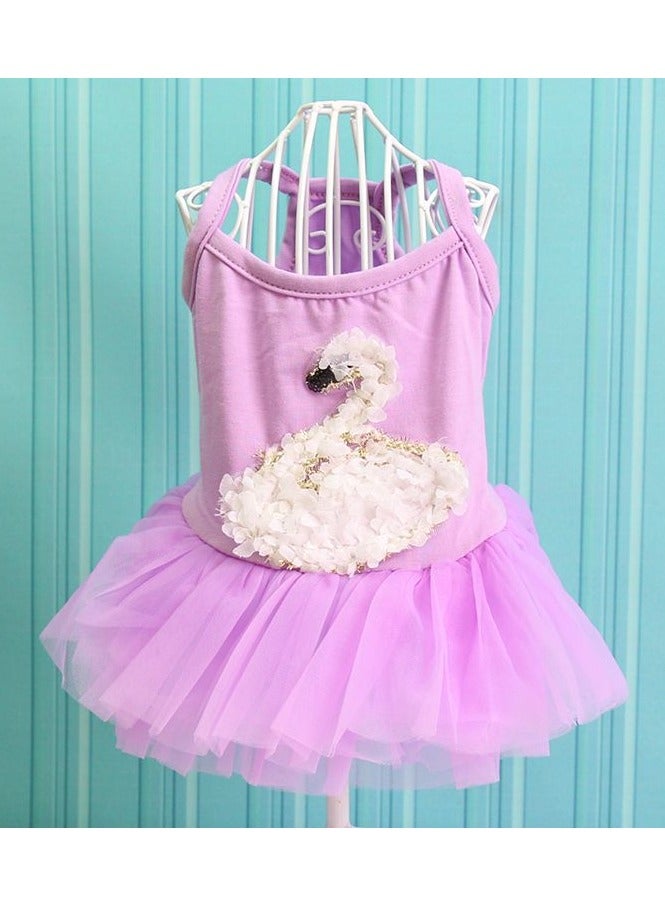 A.M Pet Swan Fairy Dress for Small Dogs and Cats, Puppy Clothes, Princess Tutu Skirt, Chihuahua, Yorkies, Pet Clothes for Cats - Image 5