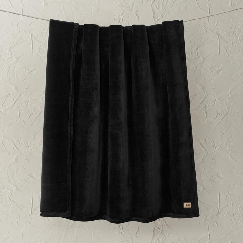 UGG Coco Plush Fleece Throw Blanket â€“ Soft & Cozy Blanket for Couch, Bed & Sofa, Perfect for Home Decor, House Warming Gifts or Luxurious Birthday Gifts for Women, 50" x 70", Black Ink - Image 3