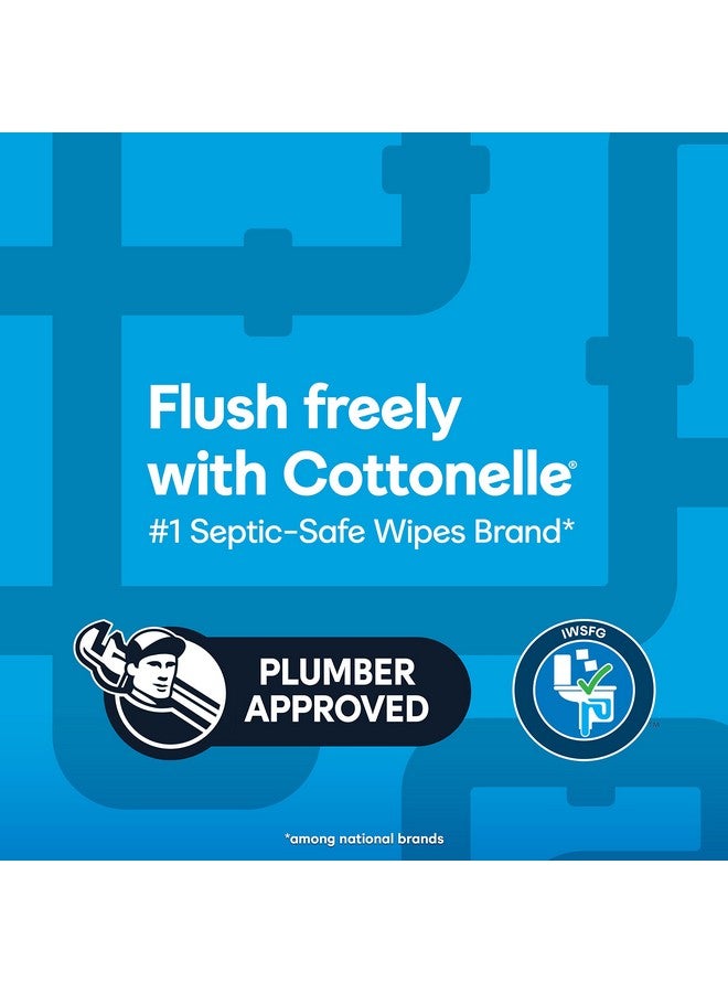 Cottonelle مناديل مبللة للبالغين قابلة للشطف من فريش فيل 8 عبوات بغطاء قابل للفتح 42 قطعة (336 منديل إجمالي) - Image 5