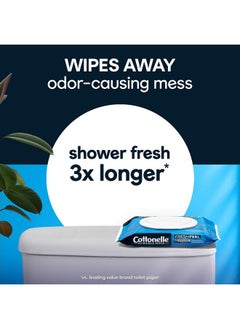 Cottonelle Freshfeel Flushable Adult Wet Wipes 8 Fliptop 42Count Packs (336 Wipes Total)  - Image 3