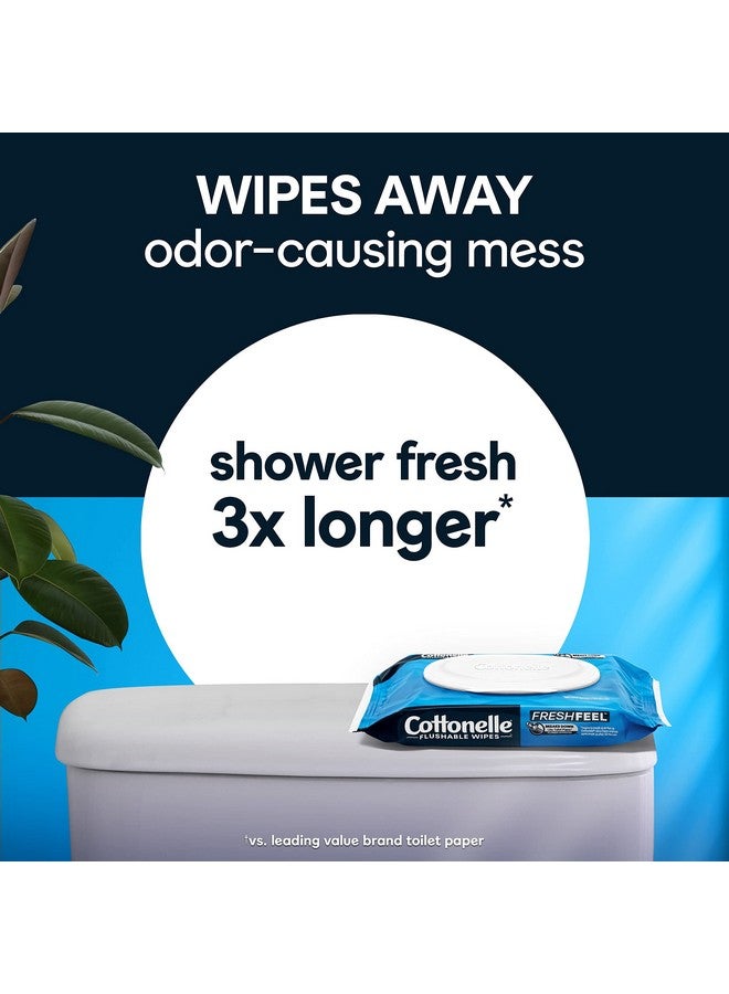 Cottonelle مناديل مبللة للبالغين قابلة للشطف من فريش فيل 8 عبوات بغطاء قابل للفتح 42 قطعة (336 منديل إجمالي) - Image 3