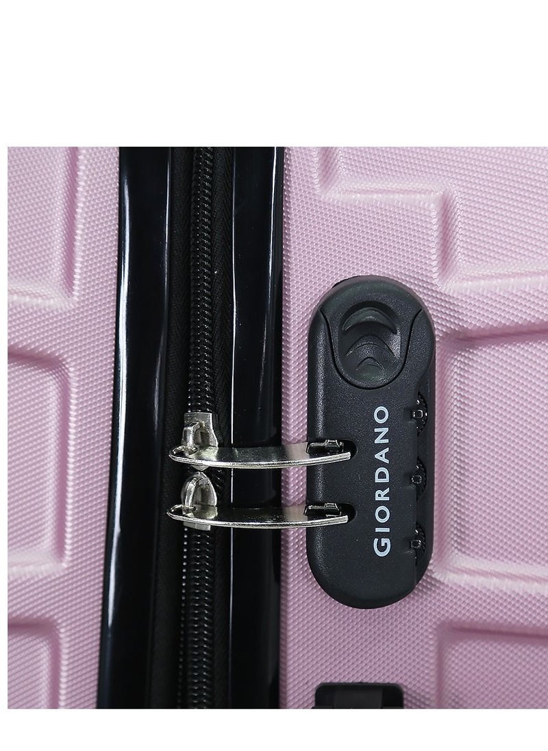 GIORDANO Giordano 3 piece hard trolley with TSA lock rose colour  - Image 3