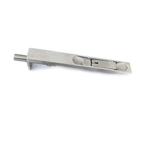 TOGU 6" Solid Lever Action Flush Bolt,Concealed Security Door Lock For Composite Doors,French Doors,Wood Doors,Double Doors,Dummy Doors,Brushed Nickel - Image 1