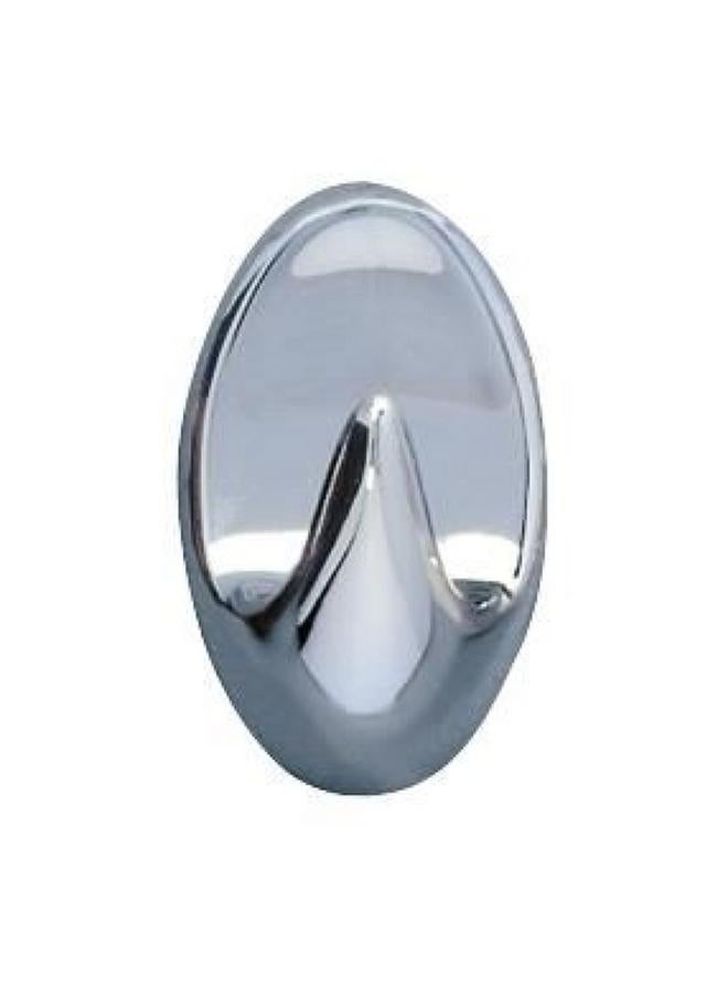 Wenko 3-Piece Liliput High Quality Oval Shape Self Adhesive Bathroom Hook Chrome 4404030100  - Image 2