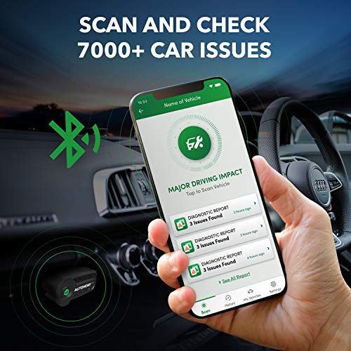 Automend Pro OBD2 Scanner - Automotive OBD2 Scanner Diagnostic Tool for iOS and Android | Bluetooth Car Code Reader for Most Vehicles | Easy to Understand Auto OBD Scanner and Check Engine Code Reader - Image 2