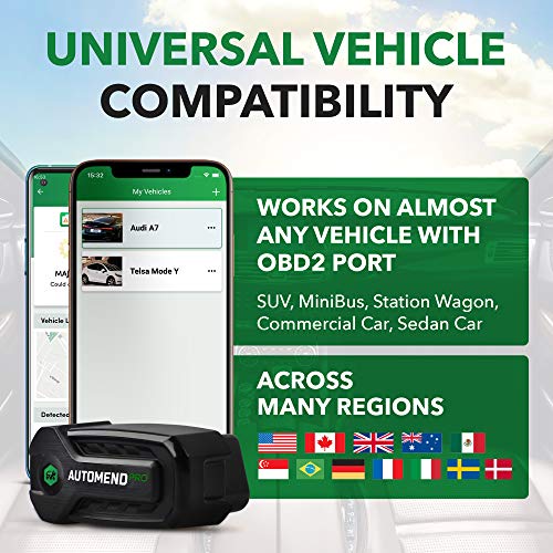 Automend Pro OBD2 Scanner - Automotive OBD2 Scanner Diagnostic Tool for iOS and Android | Bluetooth Car Code Reader for Most Vehicles | Easy to Understand Auto OBD Scanner and Check Engine Code Reader - Image 5