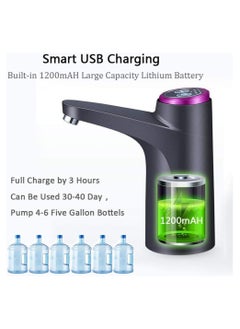 Trendify Electric Water Pump - 5 Gallon Water Bottle Dispenser, Rechargeable Battery Operated Water Dispenser for Home and Office  - Image 2