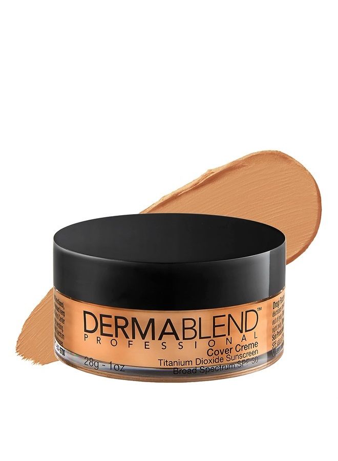 Dermablend Cover Creme High Coverage Foundation with SPF 30, 40W Caramel Beige, 1 Oz. - Image 1
